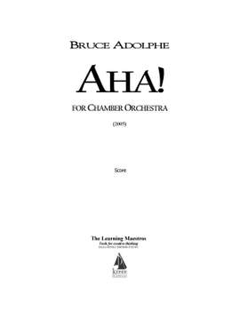 Bruce Adolphe: Aha!