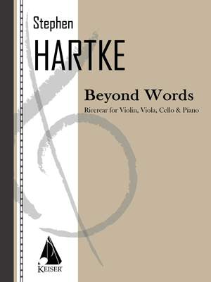 Stephen Hartke: Beyond Words: Ricercar