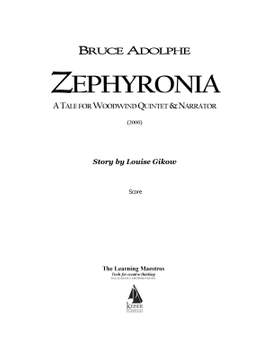 Bruce Adolphe: Zephyronia