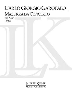 Carlo Giorgio Garofalo: Mazurka da Concerto