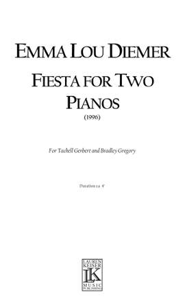 Emma Lou Diemer: Fiesta for Two Pianos