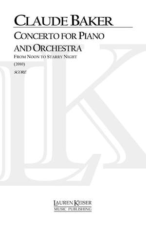 Claude Baker: Concerto for Piano a. Orchestra: