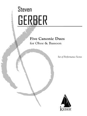 Steven R. Gerber: 5 Canonic Duos for Oboe and Bassoon