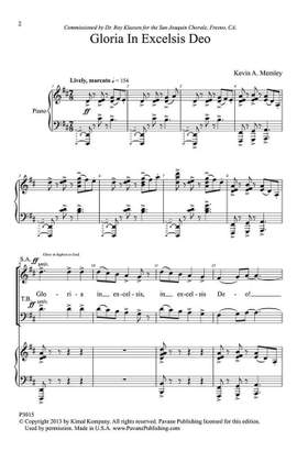 Kevin A. Memley: Gloria in Excelsis Deo