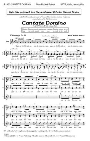 Allan Robert Petker: Cantate Domino