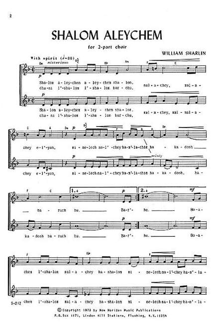 William Sharlin: Shalom Aleychem
