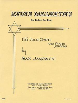 Max Janowski: Avinu Malkeynu