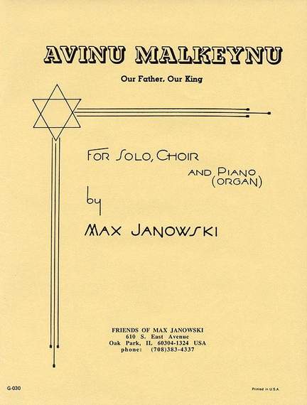 Max Janowski: Avinu Malkeynu