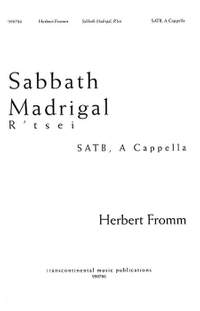 Herbert Fromm: Sabbath Madrigal
