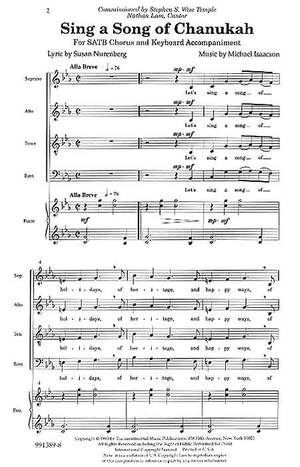 Michael Isaacson: Sing a Song of Chanukah