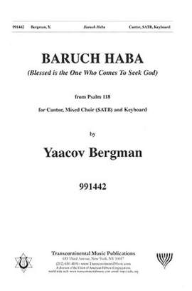 Yaacov Bergman: Baruch Haba
