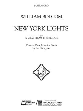 William Bolcom: New York Lights