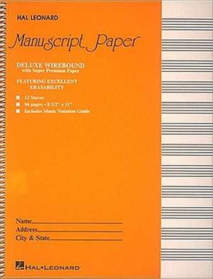 Deluxe Wirebound Super Premium Manuscript Paper