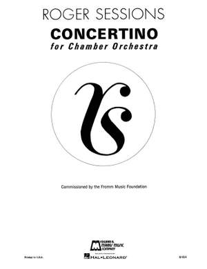 Roger Sessions: Concertino for Chamber Orchestra