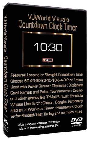 VJ World Visuals Countdown Clock Timer