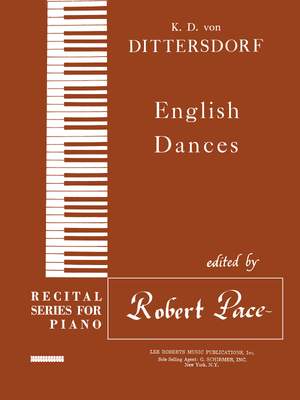 Carl Ditters von Dittersdorf: English Dances Recital Series For Piano Brown