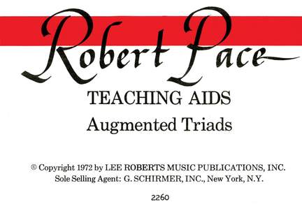 Flash Cards, Augmented Triads, Per Set