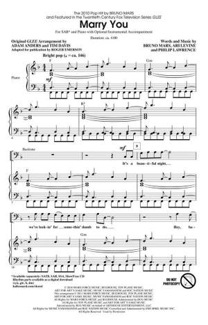 Ari Levine_Bruno Mars_Philip Lawrence: Marry You