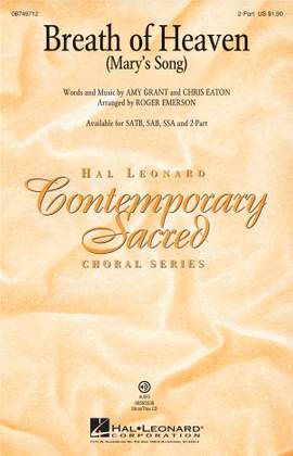 Eaton/Grant: Breath of Heaven (Mary's Song) 2-Part