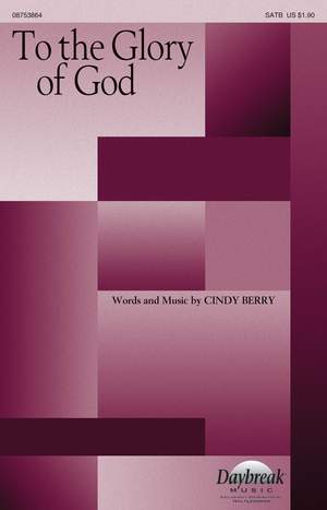 Cindy Berry: To the Glory of God