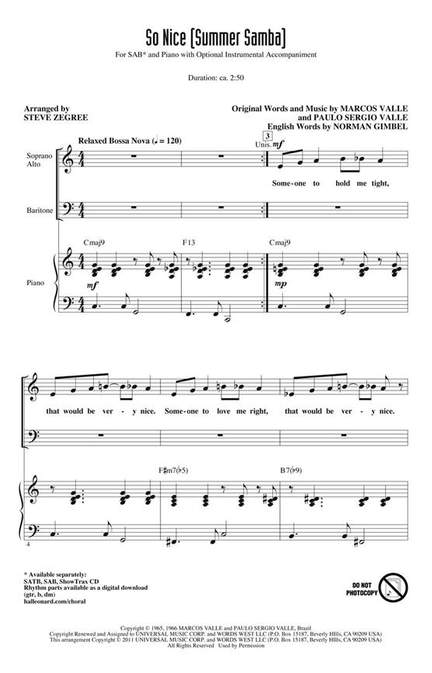 So Nice (Summer Samba)