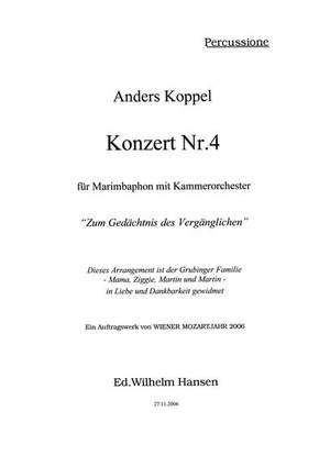 Anders Koppel: Concerto No. 4 For Marimba