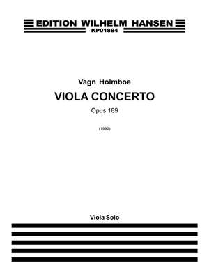 Holmboe: Viola Concerto, op. 189