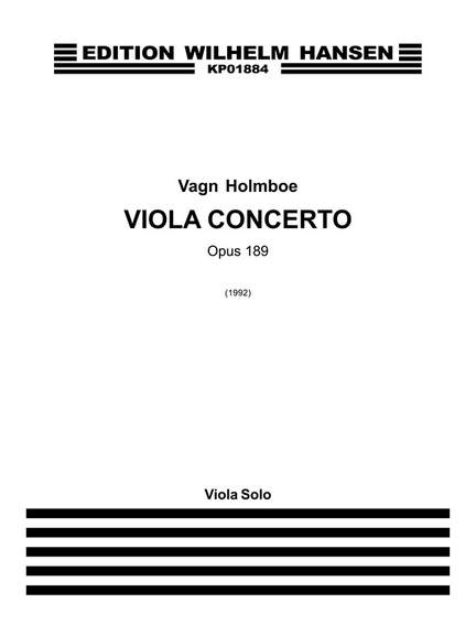 Holmboe: Viola Concerto, op. 189