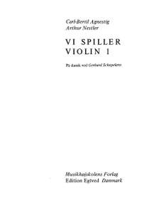 Carl-Bertil Agnestig: Vi Spiller Violin 1