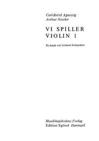 Carl-Bertil Agnestig: Vi Spiller Violin 1
