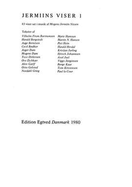 Mogens Jermiin Nissen: Jermiins Viser 1