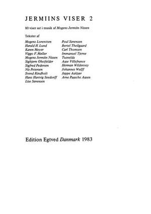 Mogens Jermiin Nissen: Jermiins Viser 2