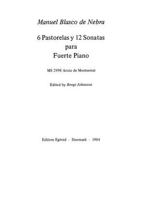 Manuel Blasco de Nebra: 6 Pastorales y 12 Sonates