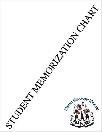 Memorization Chart Piano
