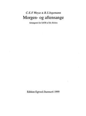 C.E.F. Weyse: Morgen- Og Aftensange
