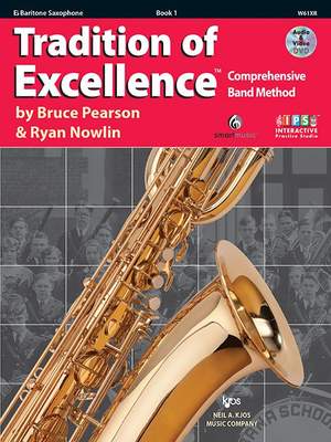Pearson/Nowlin Tradition of Excellence Book 1: Eb Baritone Sax Book/DVD
