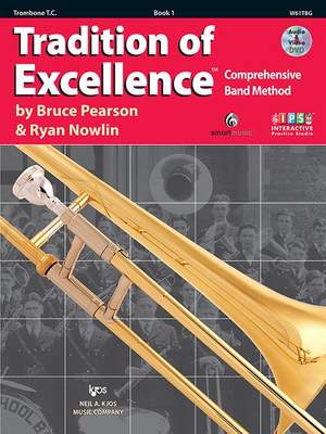 Pearson/Nowlin Tradition Of Excellence Book 1: Trombone Tc Book/DVD