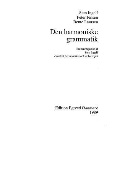 Den Harmoniske Gramatik