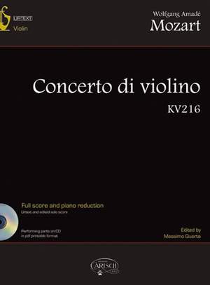 Wolfgang Amadeus Mozart: Concerto di Violino in G KV216