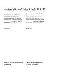 Anders Öhrwall: Mariamusik