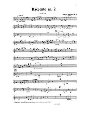 Jørgen Bentzon: Racconto No.2 Op.30