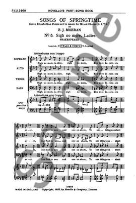E.J. Moeran: Songs Of Springtime - No.5 Sigh No More, Ladies