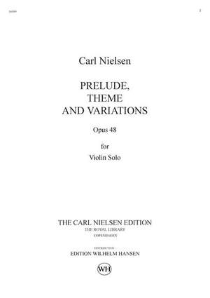 Carl Nielsen: Prelude, Theme And Variations Op.48
