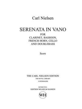 Carl Nielsen: Serenata In Vano