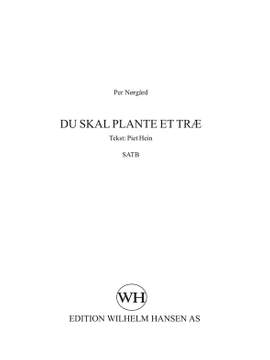 Per Nørgård: Du Skal Plante Et Trae Bk427