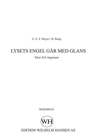 C. E. F. Weyse: Lysets Engel Gar Med