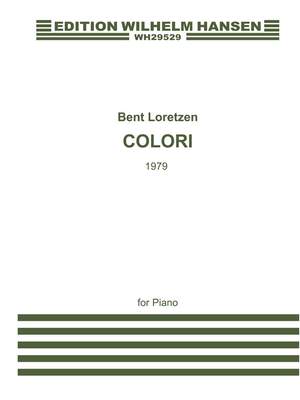 Lorentzen: Bent Colori Piano Book