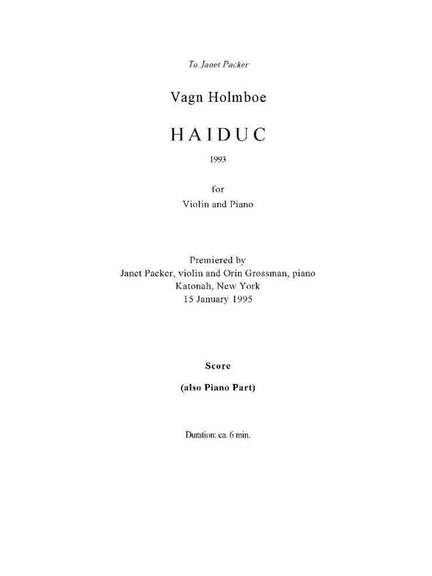 Haiduc Op. 193