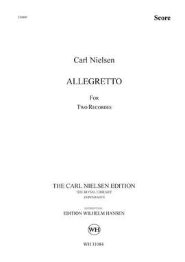 Carl Nielsen: Allegretto For Two Recorders