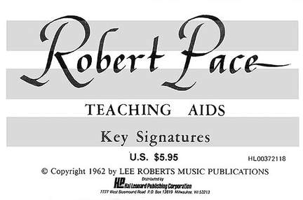 Robert Pace: Flash Cards - Key Signatures